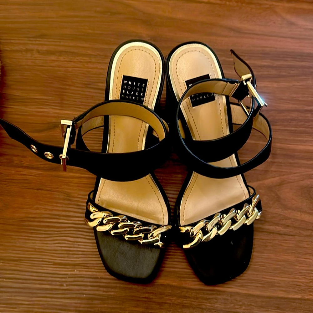 Brand new WHBM sandals. Worn once only. In size 5M which is US6